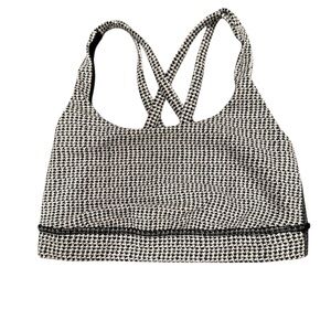 lululemon athletica Black and White Energy Sports Bra